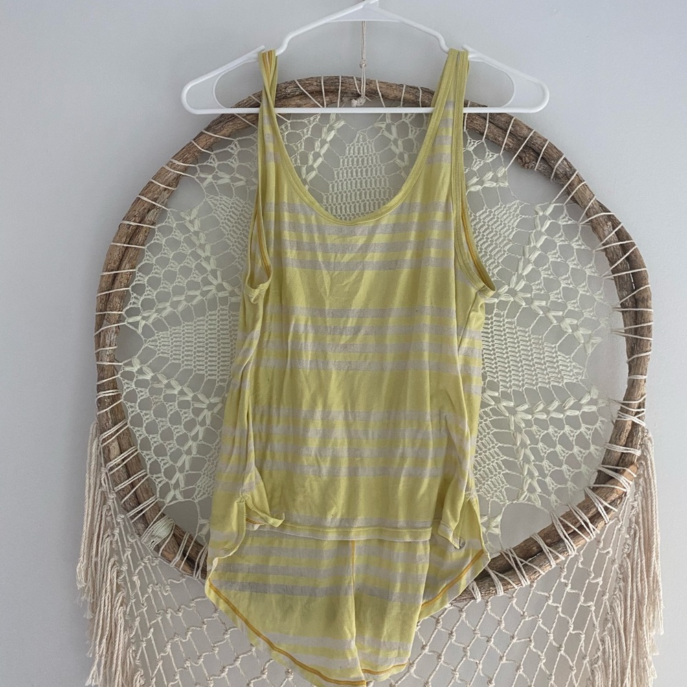Yellow Lululemon tank